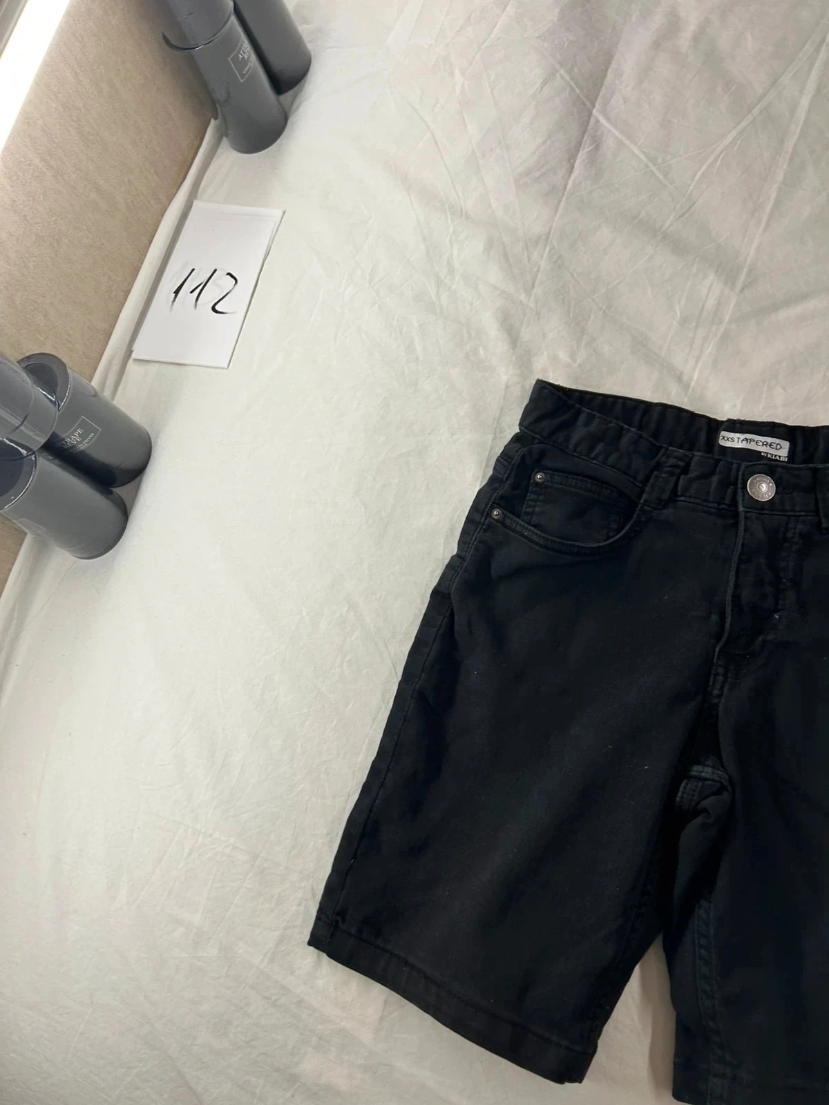 Kiabi black denim shorts – photo 2